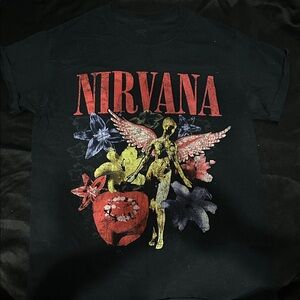 Tilly's Black Nirvana Graphic Tee